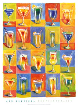 Framed Tropicocktails Print