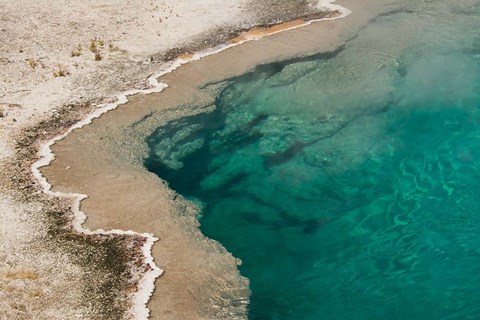 Framed Black Pool, West Thumb Geyser Basin, Wyoming Print