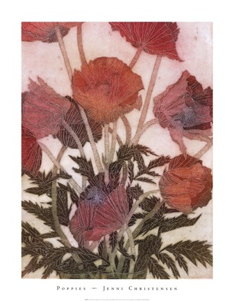 Framed Poppies Print