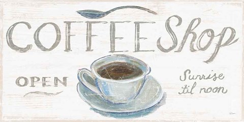 Framed White Barn Signs II Print