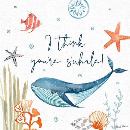 Framed Whale Tale V Print