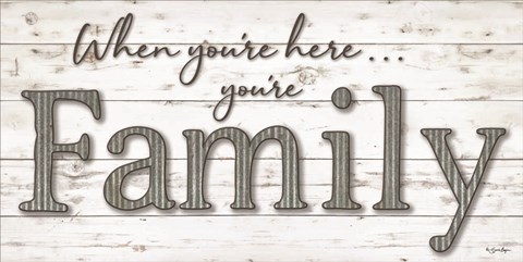 Framed You&#39;re Family Print