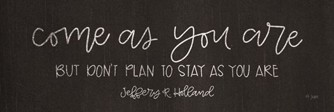 Framed Come As You Are Print