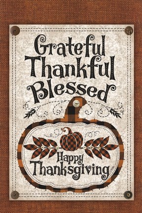 Framed Blessed Thanksgiving Print