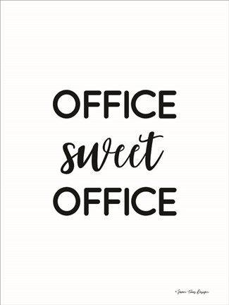 Framed Office Sweet Office Print
