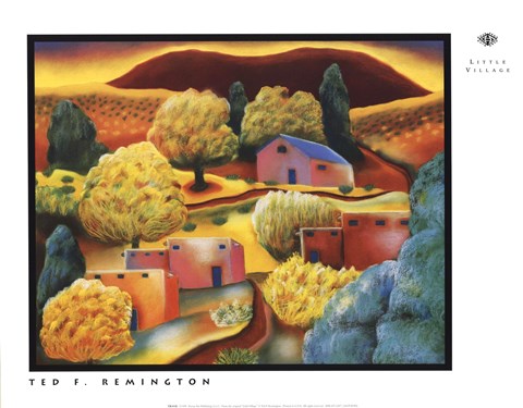 Framed Little Village Print