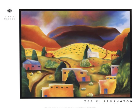 Framed Little Church Print