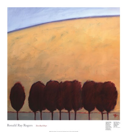 Framed Ten Red Pear Print