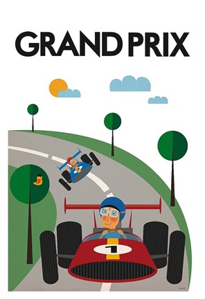 Framed Grand Prix Print