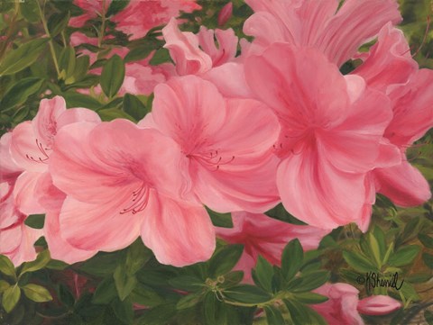 Framed Eager Blooms Print