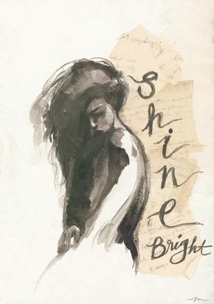 Framed Shine Bright Print