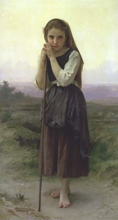 Framed Little Shepherdess, 1891 Print