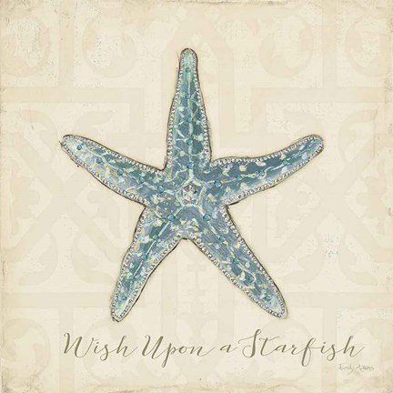 Framed Beach Treasures II Christmas Print