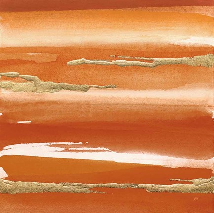 Framed Gilded Mandarin III Burnt Orange Print