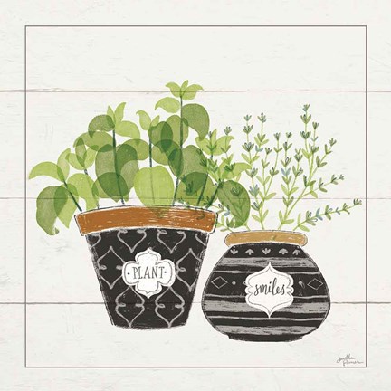 Framed Fine Herbs V Smiles Print