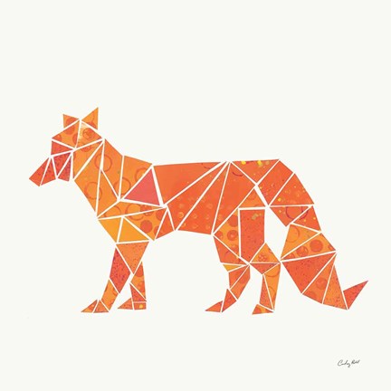 Framed Geometric Animal II Print