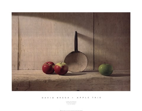 Framed Apple Trio Print