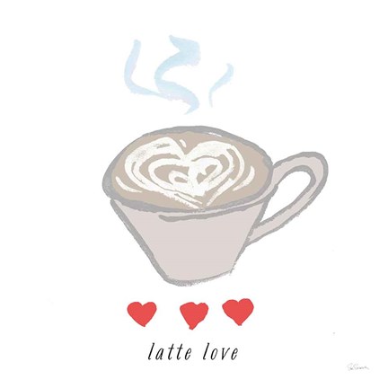 Framed Latte Love Print