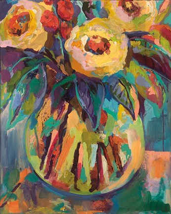 Framed Round Vase Print