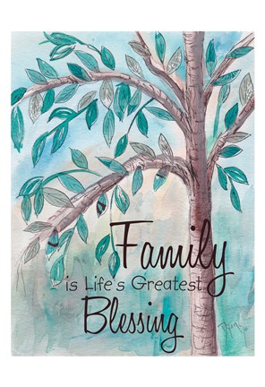 Framed Family Tree 1 Print