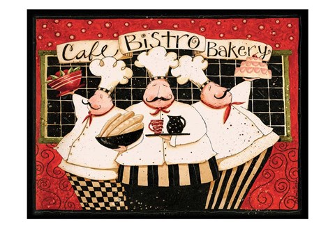 Framed Cafe Bistro Bakery Print