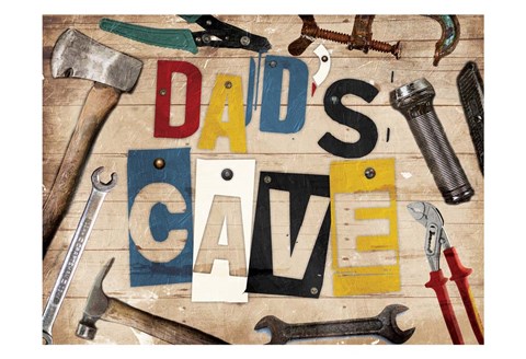 Framed Dads Cave Print