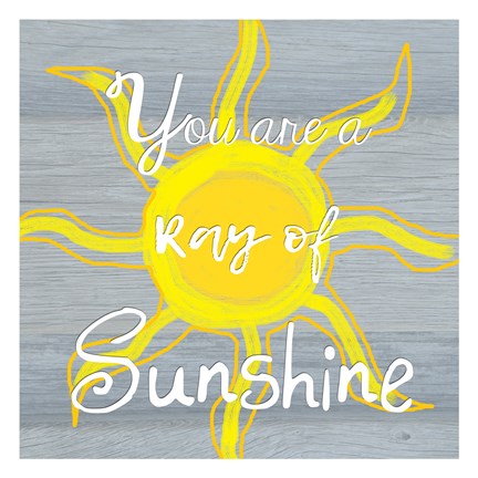 Framed Ray Of Sunshine Print