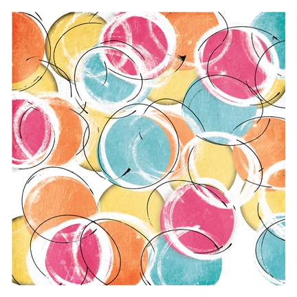 Framed Circular Sunshine Print