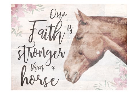 Framed Strong Faith 1 Print