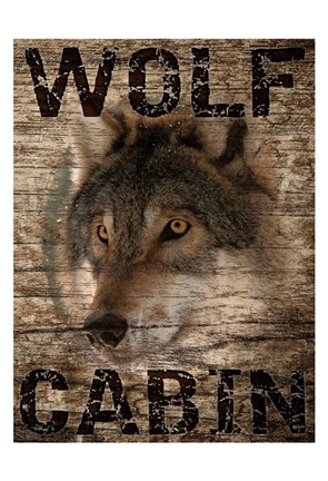 Framed Wolf Cabin 1 Print