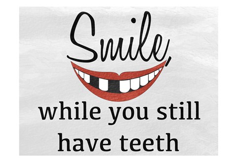 Framed Toothless Smile Print