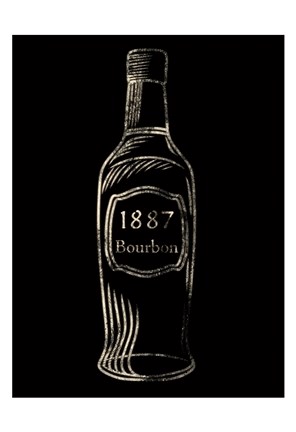 Framed 1887 Bourbon Print