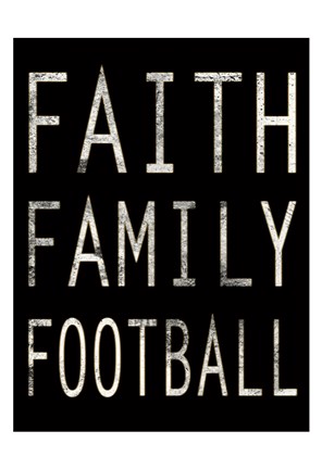 Framed Sporty Faith 1 Print