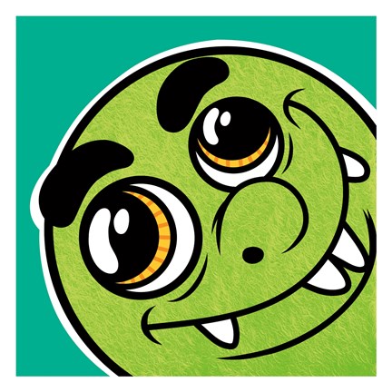 Framed Goofy Monster 1 Print