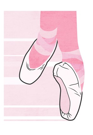 Framed Dancing Slippers Print