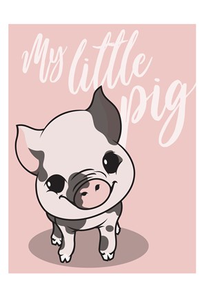 Framed My Little Pig Print
