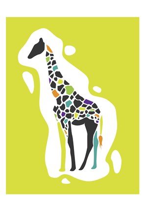 Framed Fun Giraffe Print