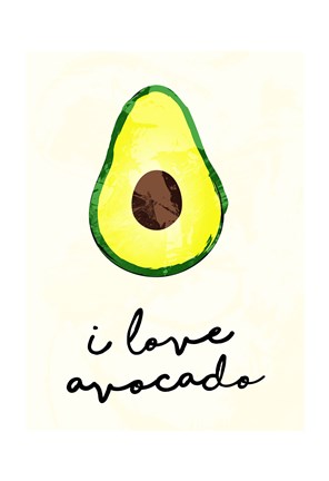 Framed I Love Avocado Print