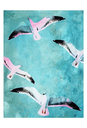 Framed Birds In The Sky Print