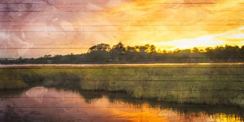 Framed Marsh Sunset Print