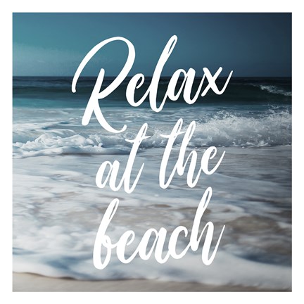 Framed Relax At The Beach Print