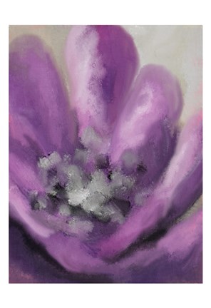 Framed Blooming Purple 2 Print