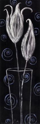 Framed Tulip Swirl Print