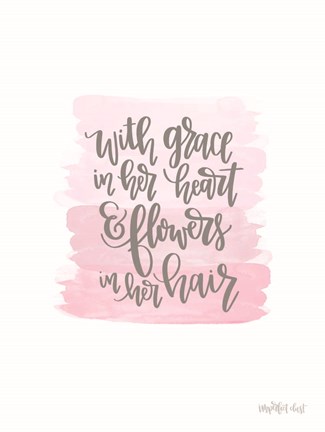 Framed Grace in Her Heart Print