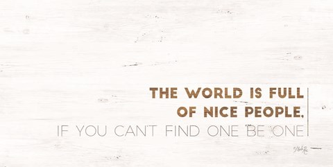 Framed Nice People Print