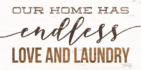 Framed Endless Love and Laundry Print