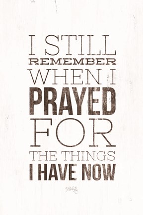 Framed I Still Remember Print