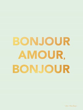 Framed Bonjour Amour Print