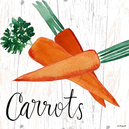 Framed Carrots Print