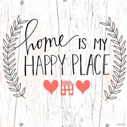 Framed Home is my Happy Place Print